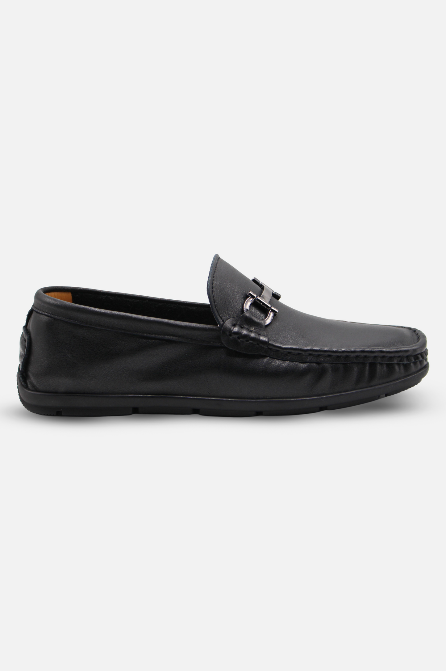 Black Moccasin Slip-On Formal Shoes