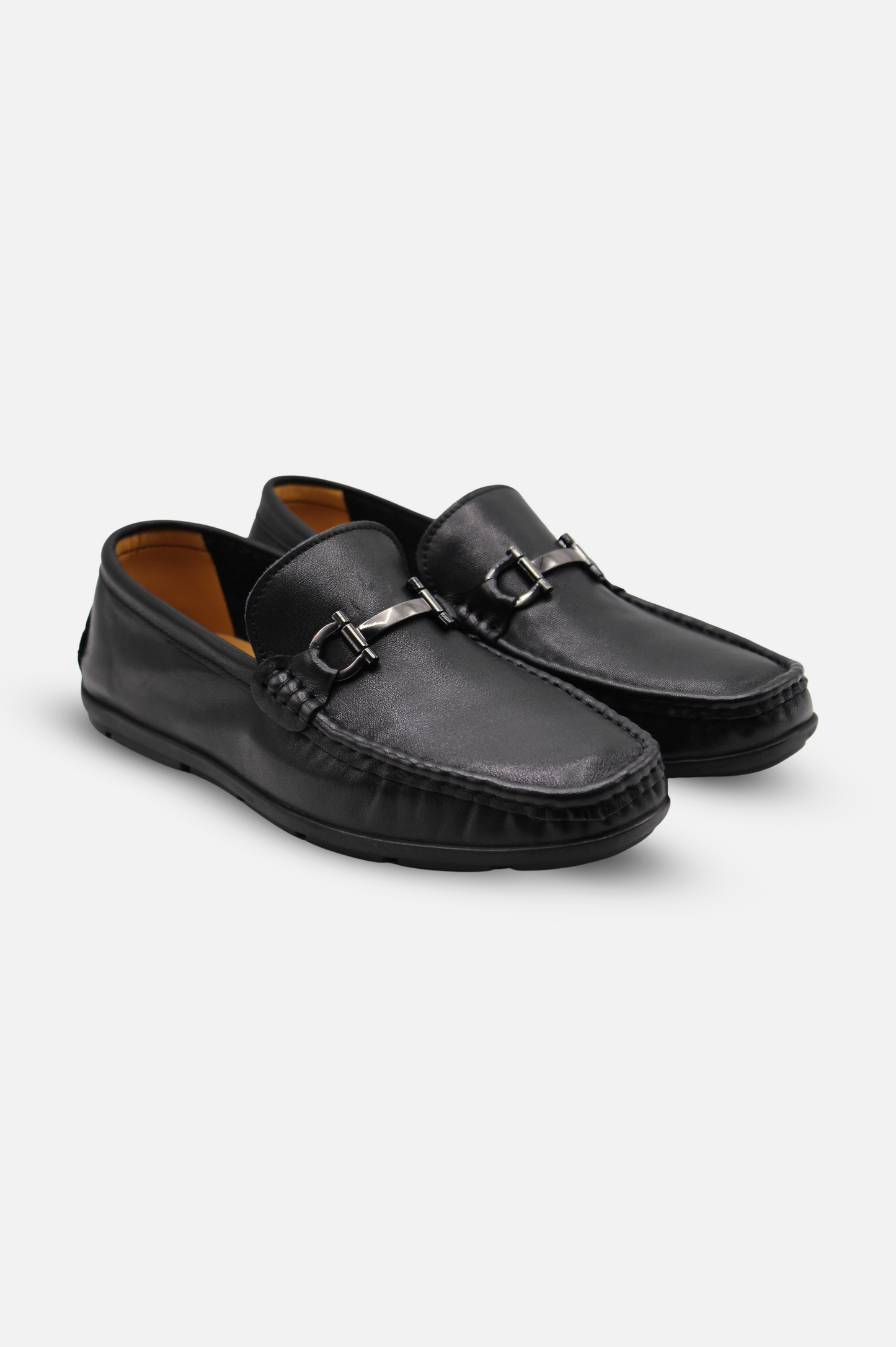 Black Moccasin Slip-On Formal Shoes