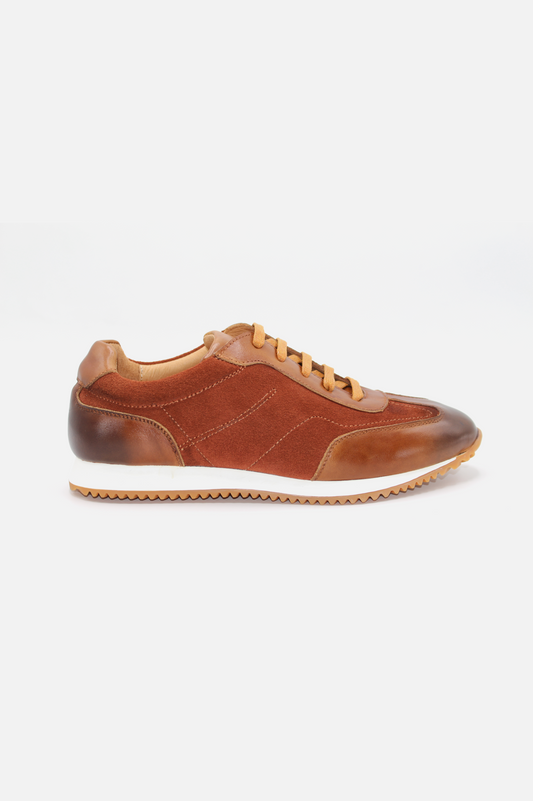 Rust Brown Suede Sneakers