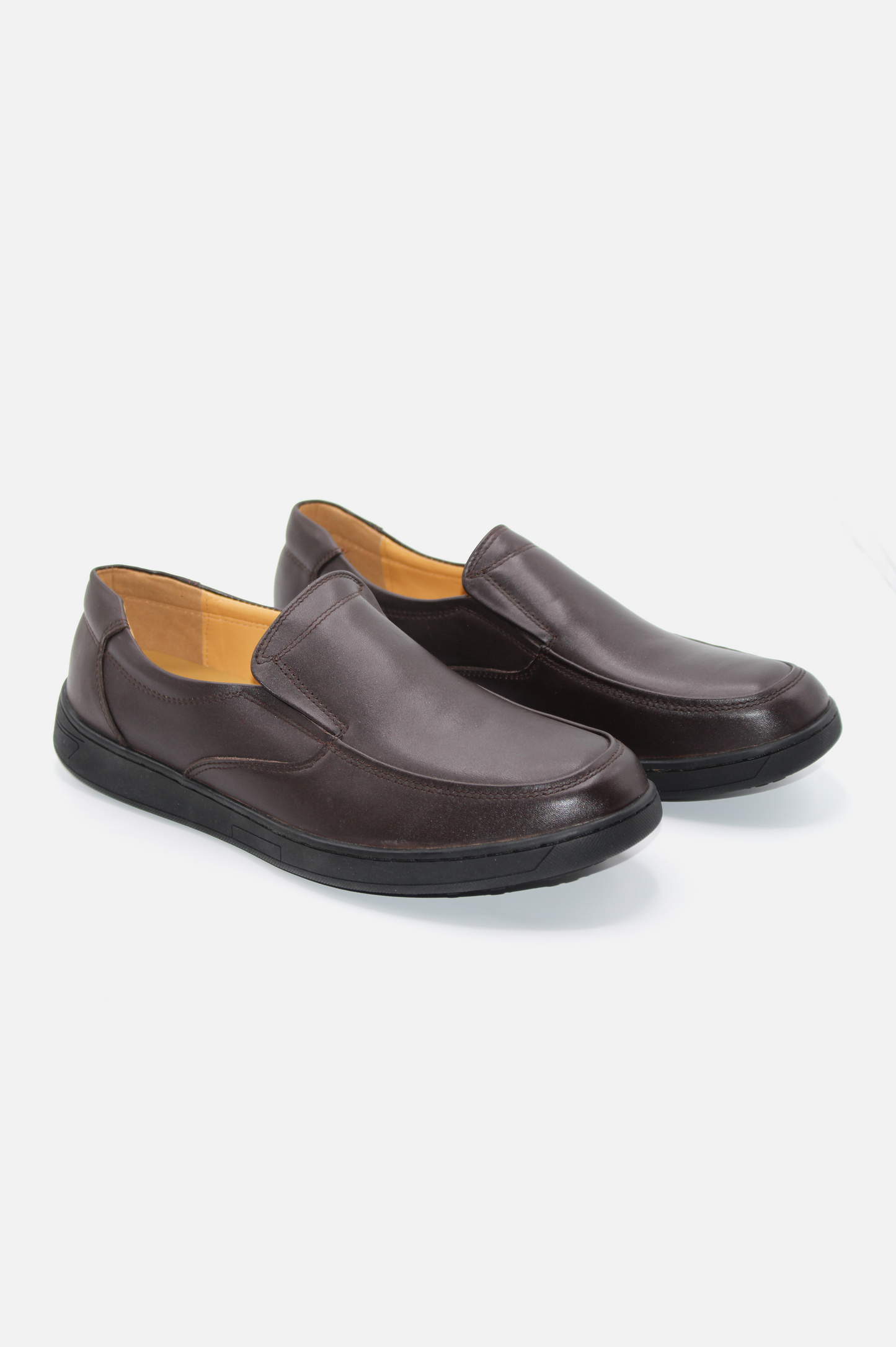 Brown Slip On Leather Shoes