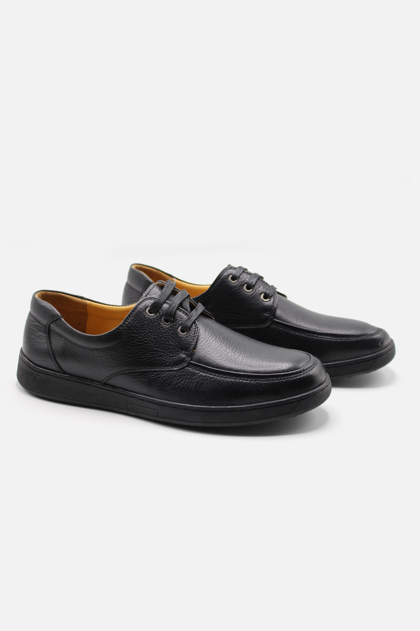 Black Leather Lace Up Shoes