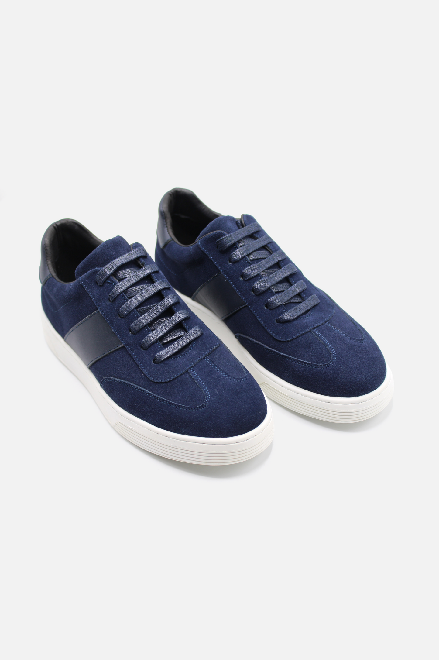 Navy Suede Sneakers