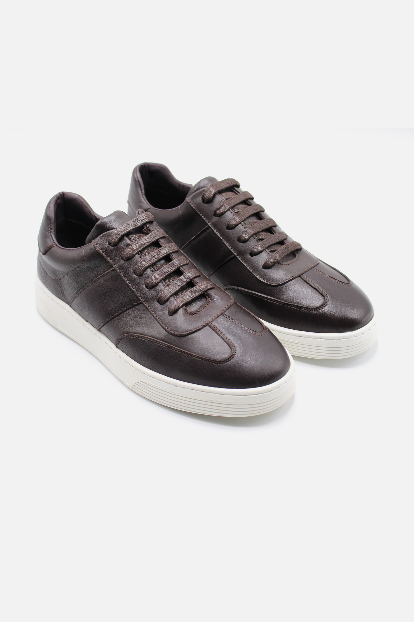 Brown Leather Sneakers