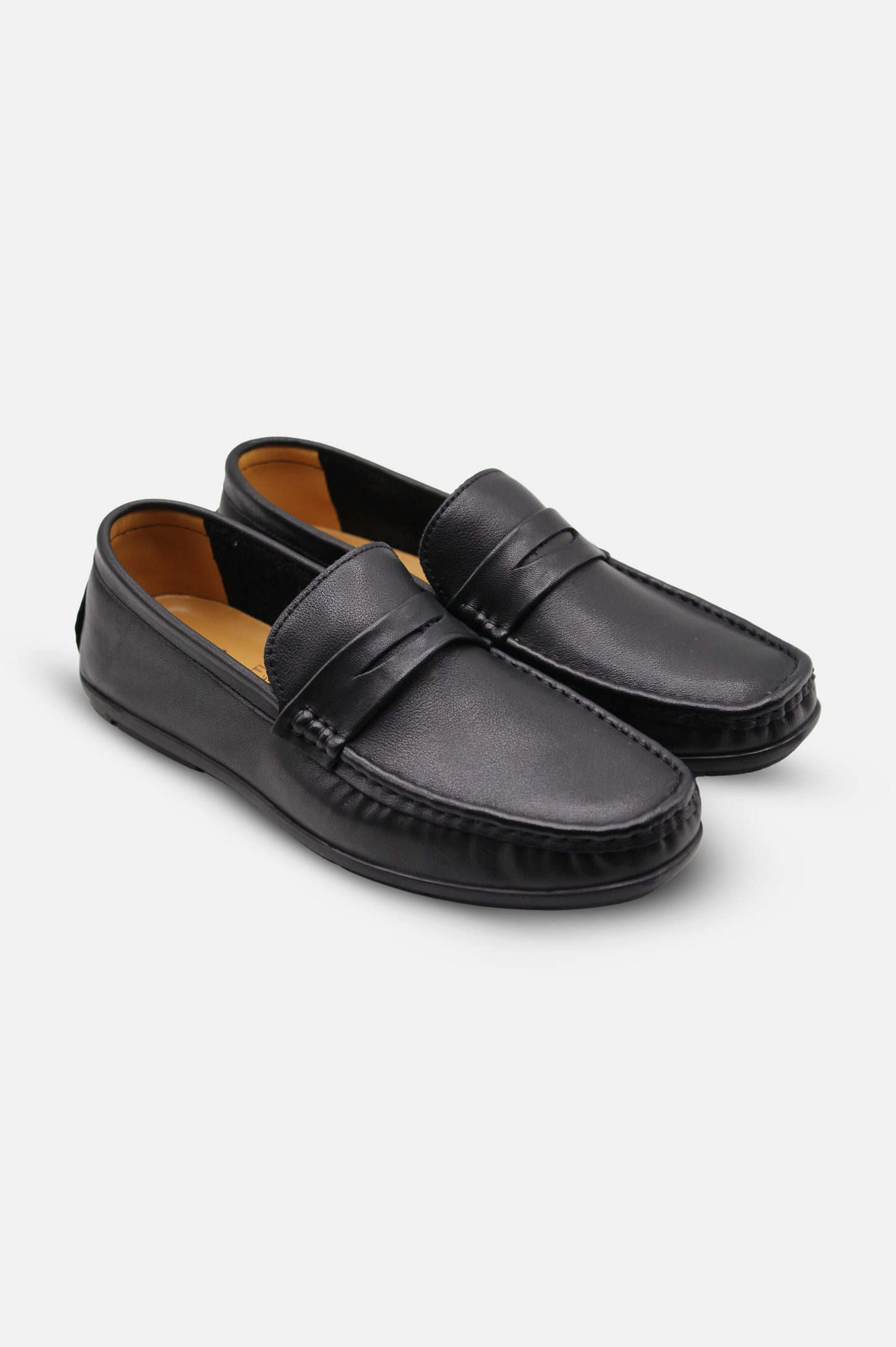 Black Moccasin Slip-On Formal Shoes