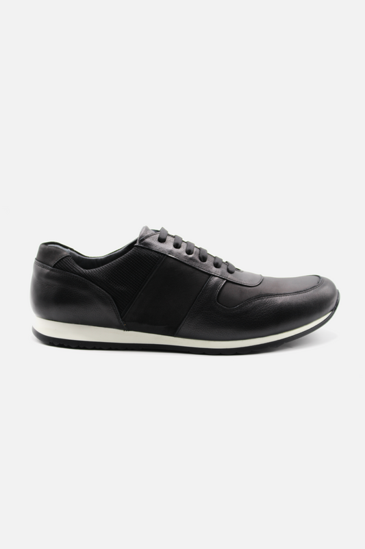 Black Leather Casual Shoes